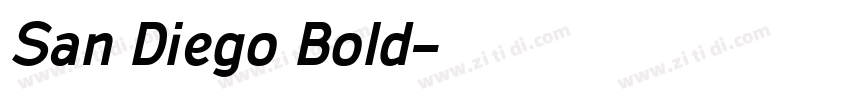 San Diego Bold字体转换